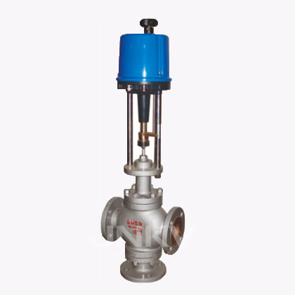 Electric three-way regulating valve